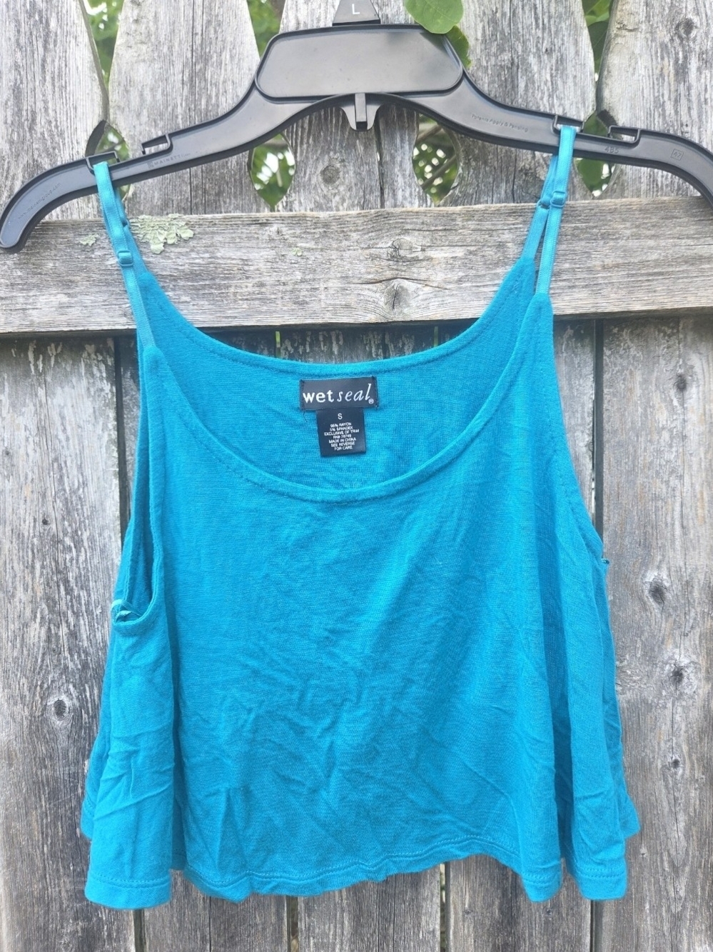 Wet Seal Teal Cropped Cami Tank